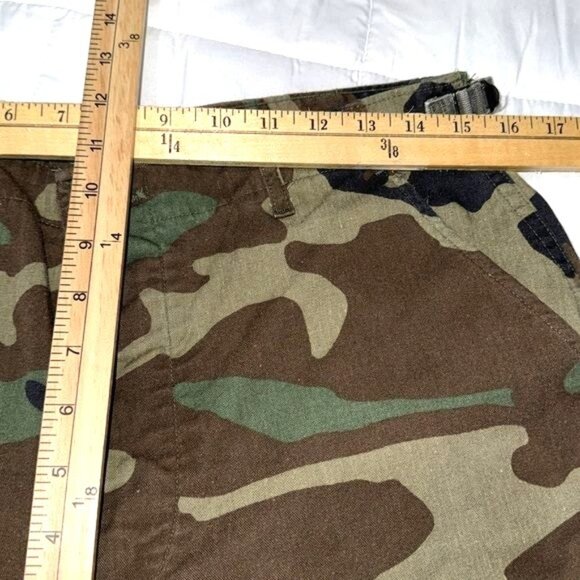 Vintage Camouflage Cargo Pants Mens L Army Surplus Military Style 100% Cotton - Picture 6 of 8